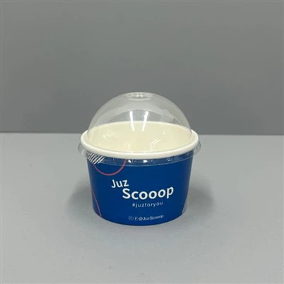 4 oz nyomtatott papír fagylaltos csésze fedővel partikra